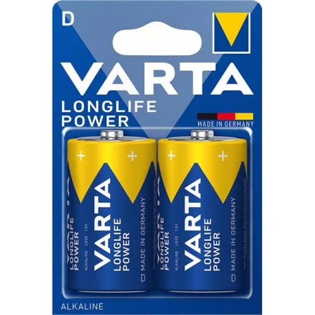 VARTA PILA ALCA. LONGLIFE POWER LR20 -D- (2UDS) c-10