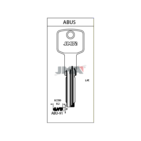 LLAVE JMA SEGUR. ABU 91