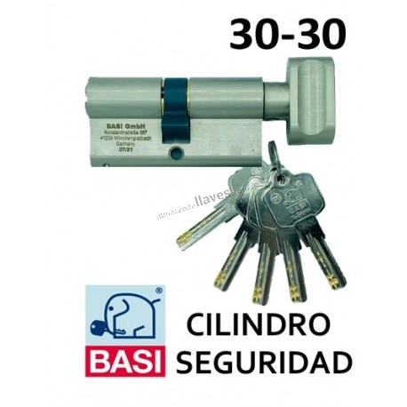 BASI CILINDRO SEGURIDAD POMO 30X30 NIQ