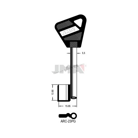 LLAVE JMA GORJA ARC 23P G