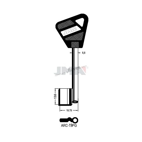 LLAVE JMA GORJA ARC 19P G