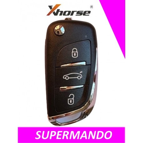 XH12RC - TELEMANDO PLEGABLE 3 BOTONES XHORSE TIPO DS SUPER MANDO