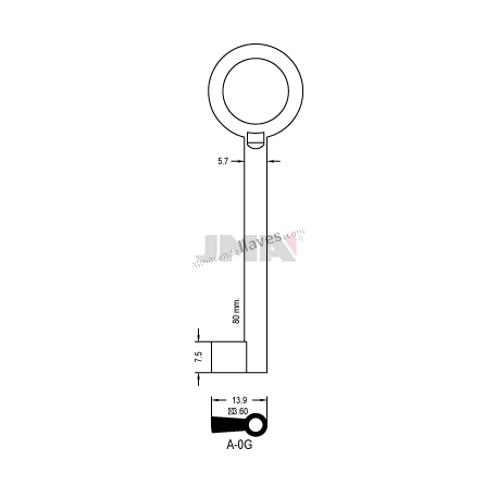 LLAVE JMA ARMARIO A 0G CV