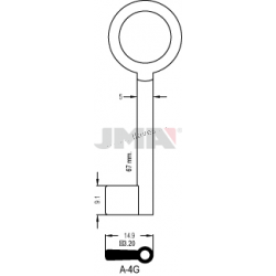 LLAVE JMA ARMARIO A 4G