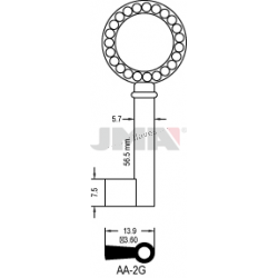 LLAVE JMA ARMARIO AA 2G