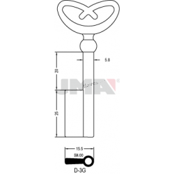 LLAVE JMA ARMARIO D 3G