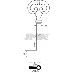 LLAVE JMA ARMARIO J 2G (CV)