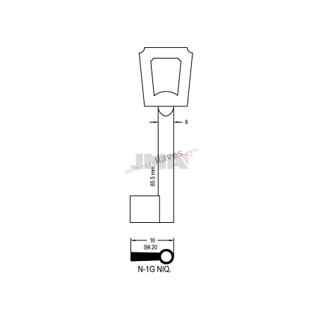 LLAVE JMA ARMARIO N 1G (NIK)