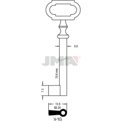 LLAVE JMA ARMARIO V 1G