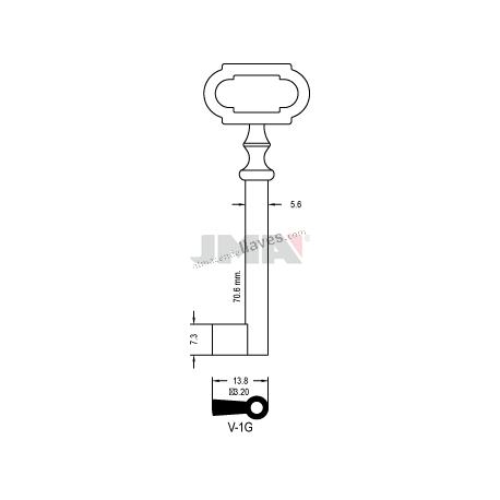 LLAVE JMA ARMARIO V 1G