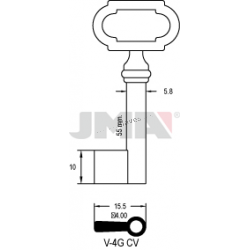 LLAVE JMA ARMARIO V 4G (CV)