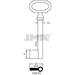 LLAVE JMA ARMARIO V 5G (CV)