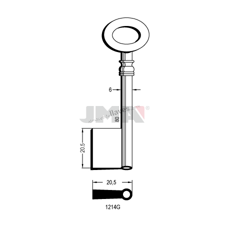 LLAVE JMA GORJA 1214G