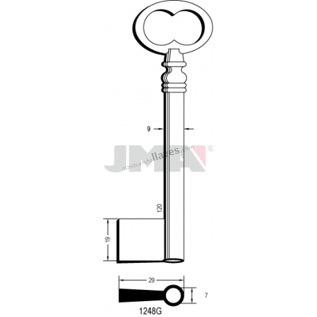 LLAVE JMA GORJA 1248G