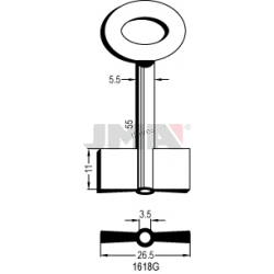 LLAVE JMA GORJA 1618G