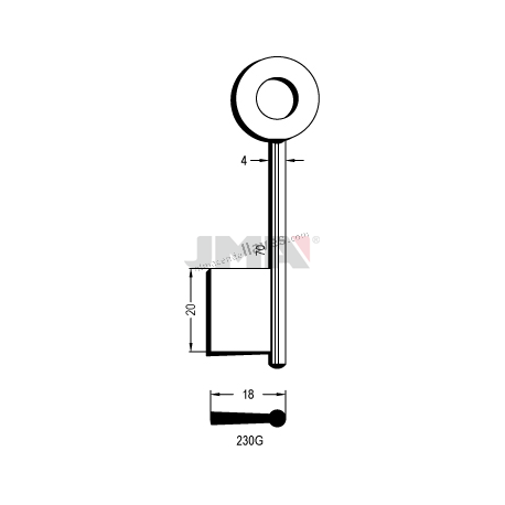 LLAVE JMA GORJA 230G