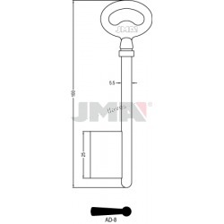 LLAVE JMA GORJA AD 8