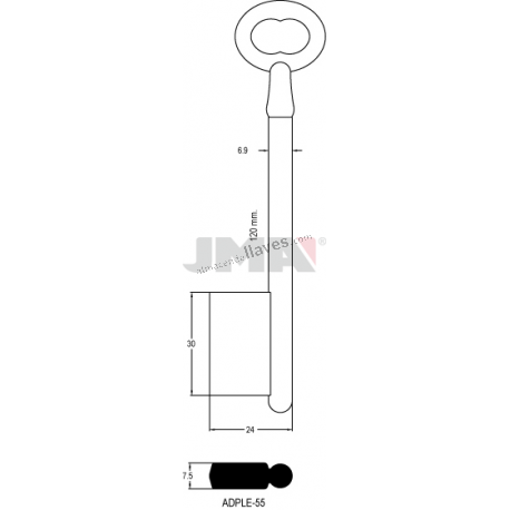 LLAVE JMA GORJA ADPLE 55