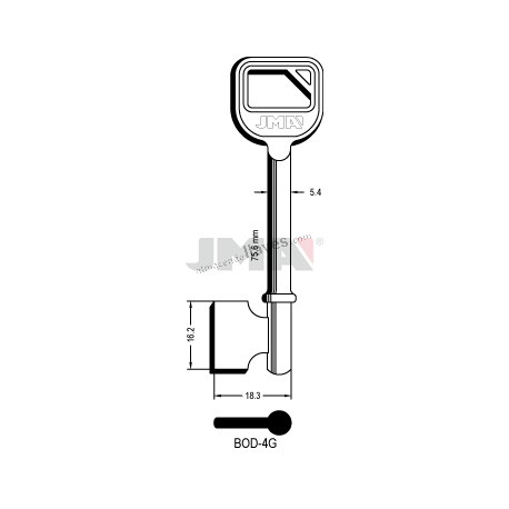 LLAVE JMA GORJA BOD 4G