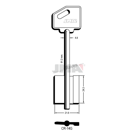 LLAVE JMA GORJA CR 14G