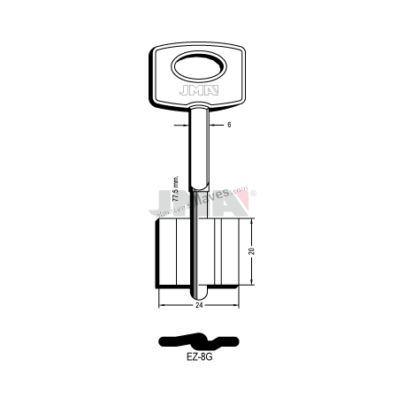 LLAVE JMA GORJA EZ 8G