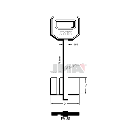 LLAVE JMA GORJA FM 2G