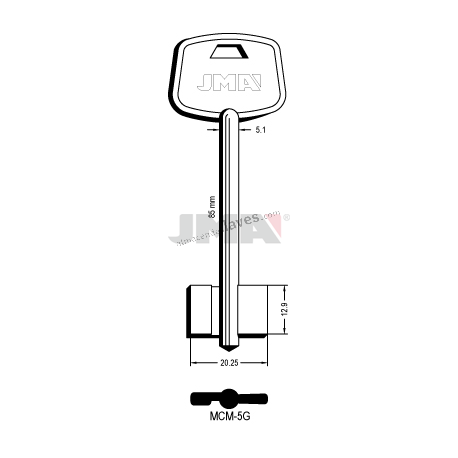 LLAVE JMA GORJA MCM 5G