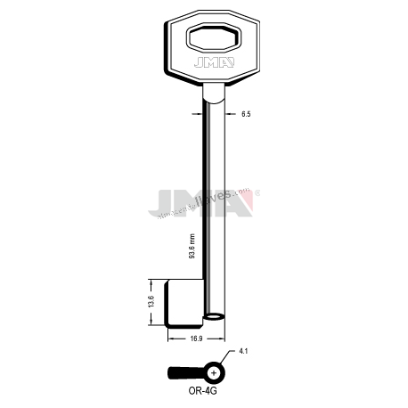 LLAVE JMA GORJA OR 4G