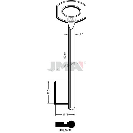 LLAVE JMA GORJA UCEM 3G