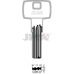 LLAVE JMA SEGUR. COR 37 LATON