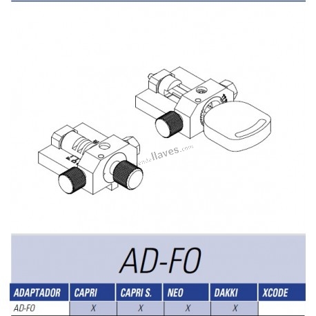 JMA AD-FO ADAPT. FO-6.P AL/CO/DY/DK PARA MAQUINA PUNTOS