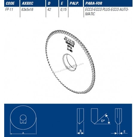 JMA FRESA FP11 - 63 * 5 * 16 - ECCO/PLUS/AUT