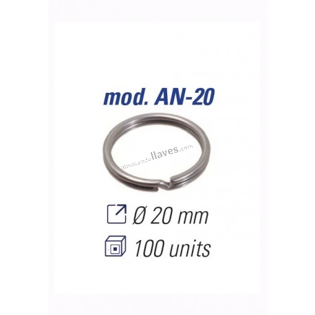 JMA ANILLAS DE LLAVERO 20MM. AN-20 (100 UDS)