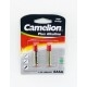 CAMELION PILA PLUS ALCALINA LR061 -1.5V. -AAAA (BLIS 2)