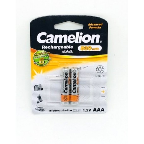 CAMELION PILA RECARGABLE NI NH LR03 AAA 800 MAH (BLIS 2)