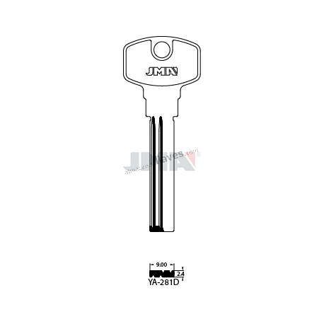 LLAVE JMA SEGUR. YA 281D